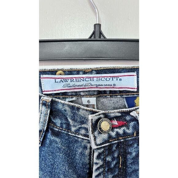 LAWRENCE SCOTT VINTAGE TAILORED DUNGAREES JEANS WOMENS SIZE 6 - Picture 5 of 14